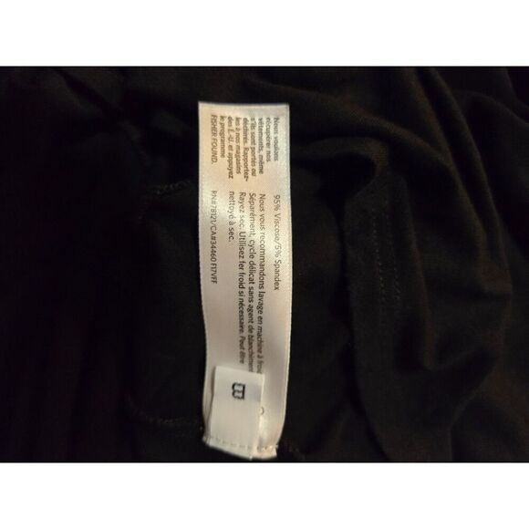 Eileen Fisher Women's Black Asymmetrical Elbow Sleeve Tunic Size Small - Picture 2 of 5